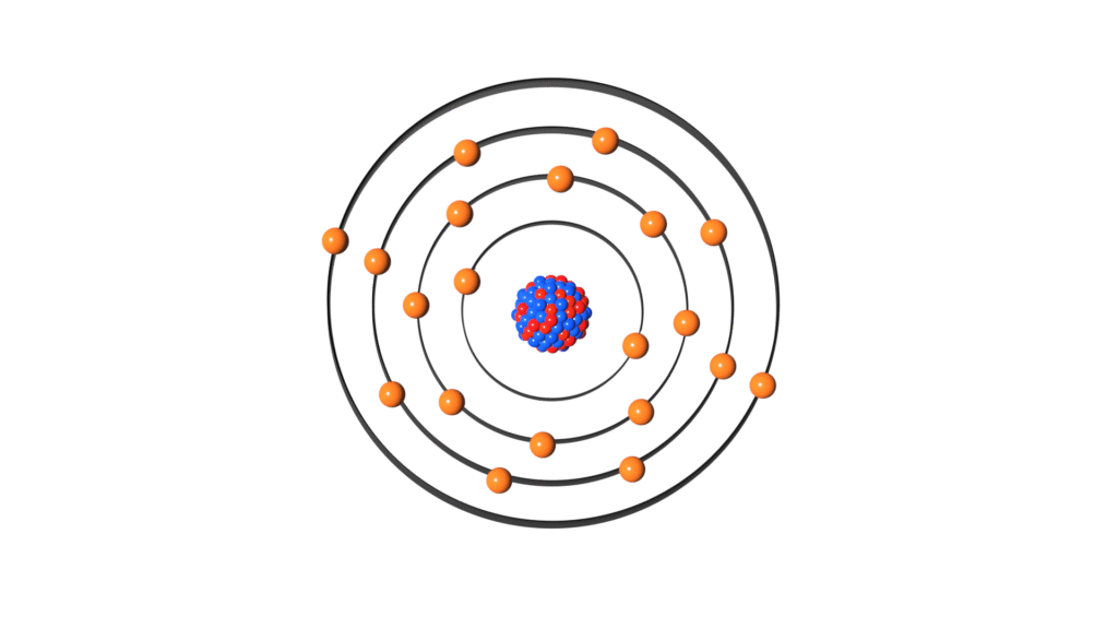 Atomic structure of calcium